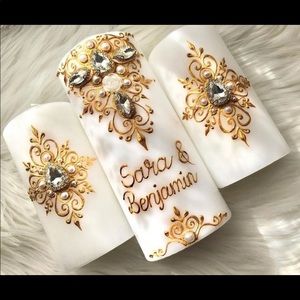 Customised handmade henna candles